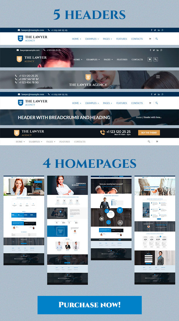 The Lawyer is WordPress Theme for Attorneys